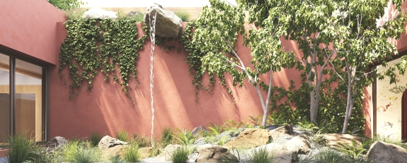 Courtyard rendering video